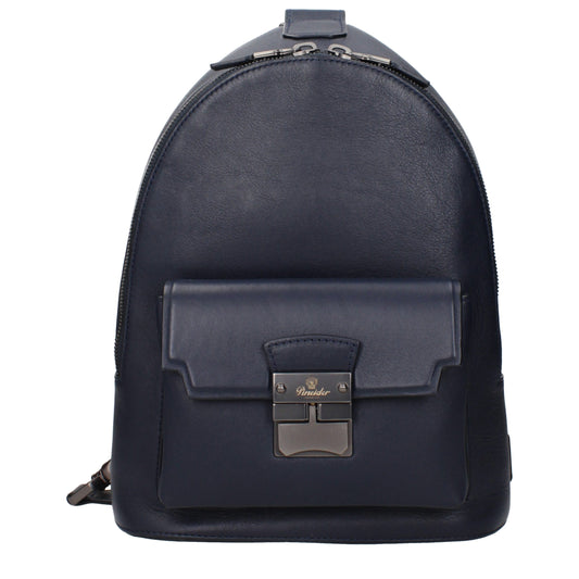 Blue Leather Backpacks