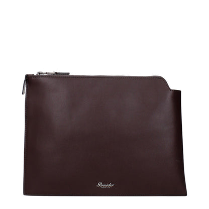 Brown Leather Clutch Bags