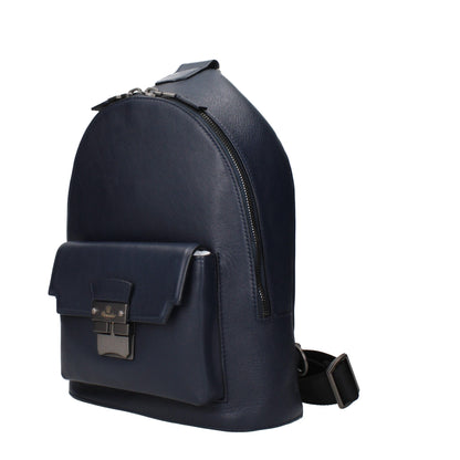 Blue Leather Backpacks