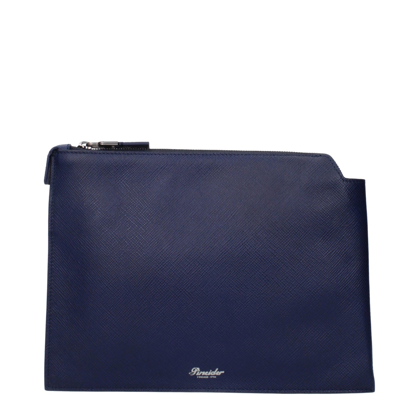 Blue Leather Clutch Bags