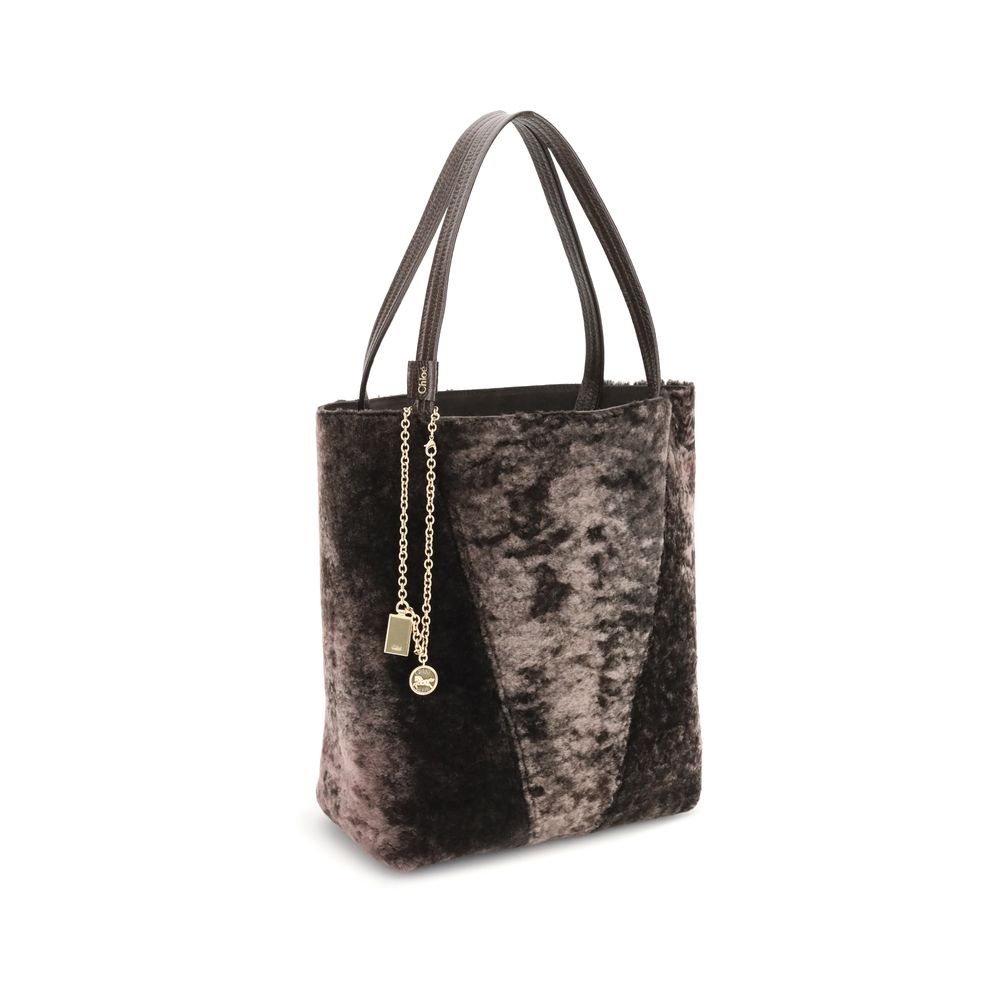 Spin Shearling Tote Bag