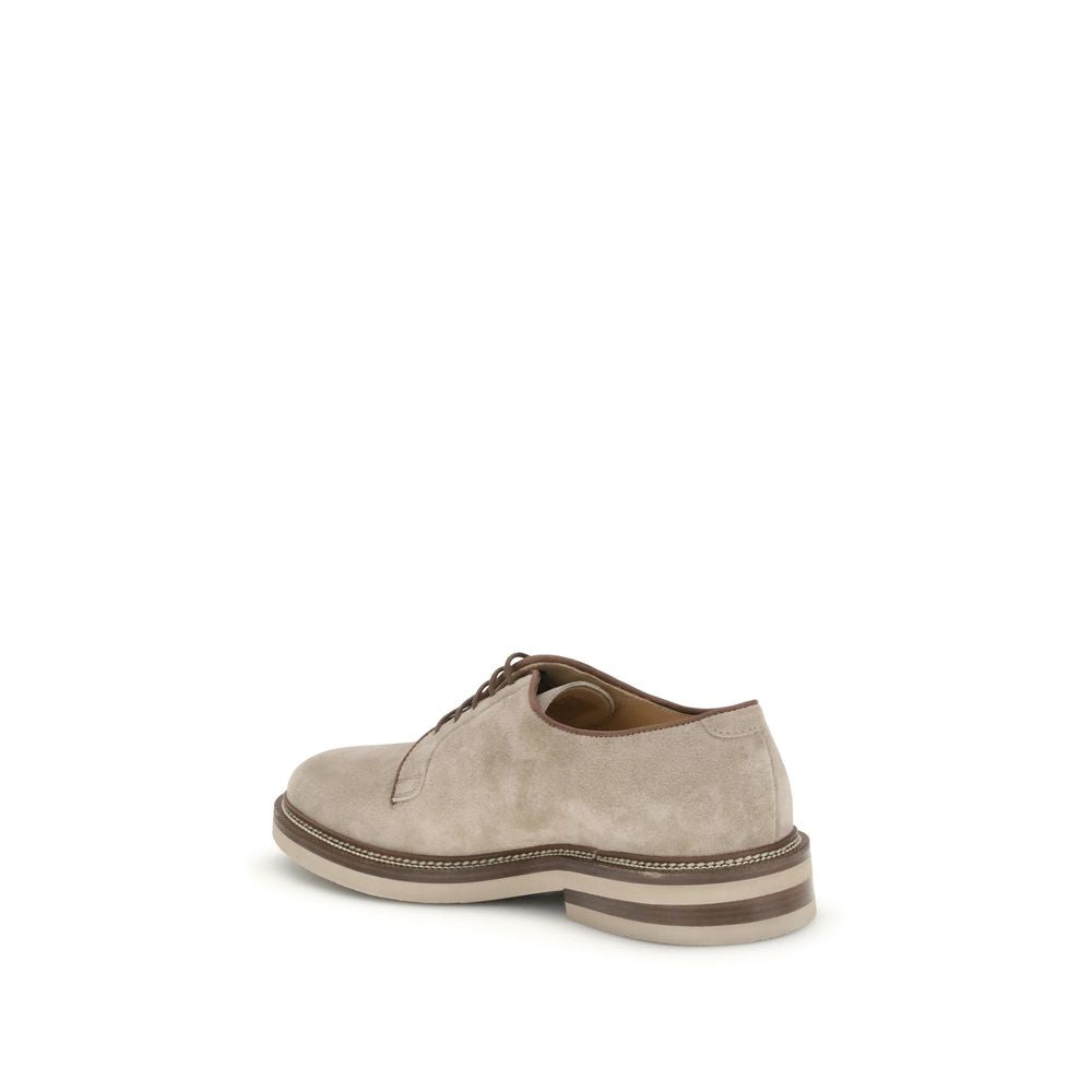 Suede Derby lace-up Shoes