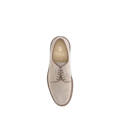 Suede Derby lace-up Shoes