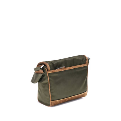 Re-Nylon and leather medium Shoulder Bag