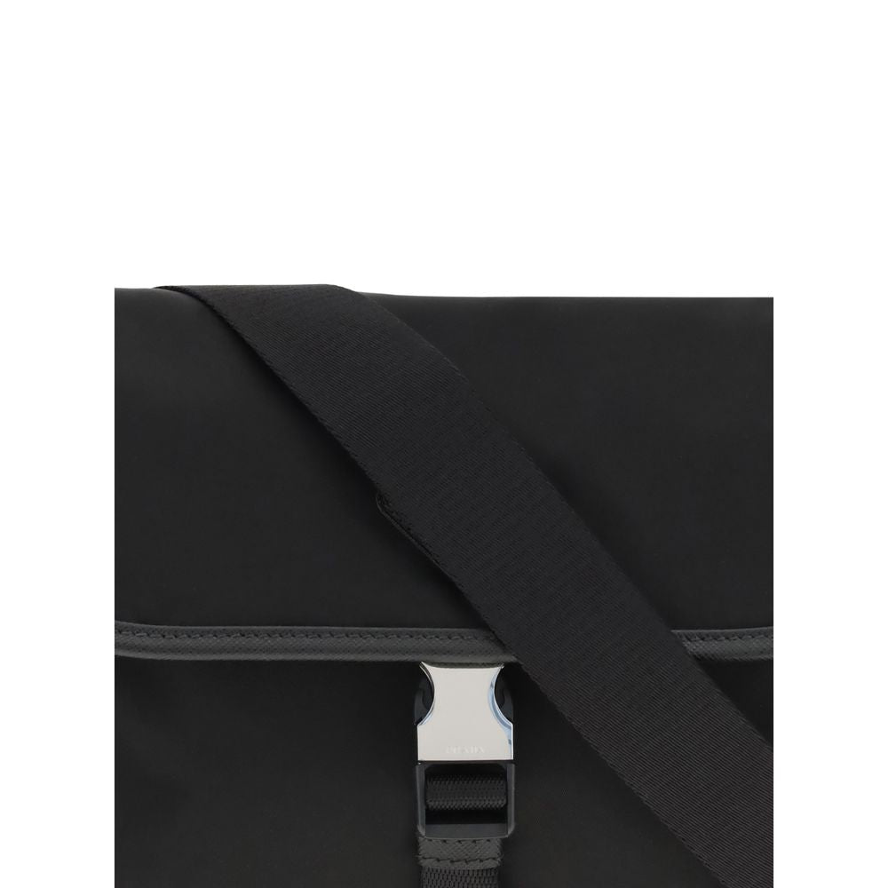 Re-Nylon and saffiano Shoulder Bag