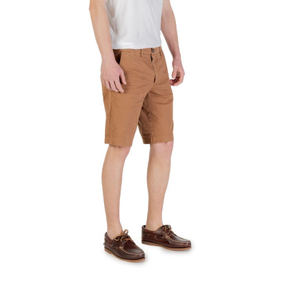 Beige Cotton Bermuda