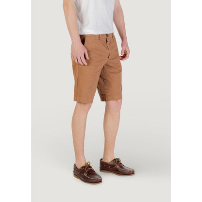 Beige Cotton Bermuda