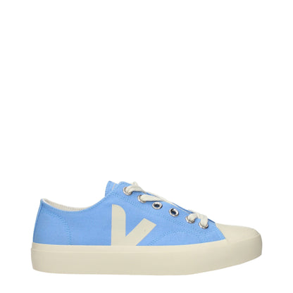 Light Blue Fabric Low Tops