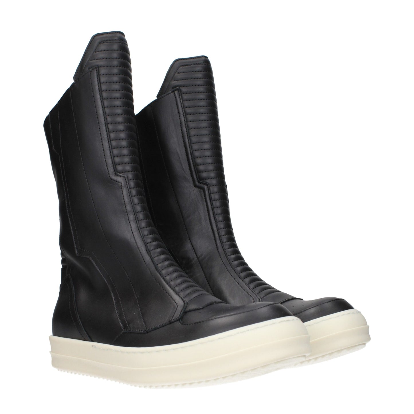 Black Leather Ankle Boots