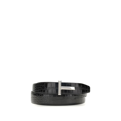 Croco leather Belt