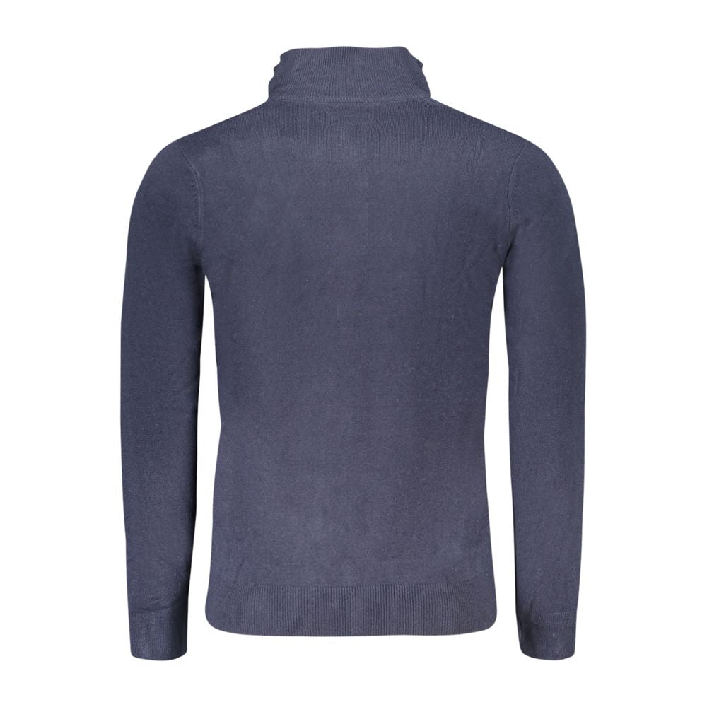 Blue Nylon Sweater