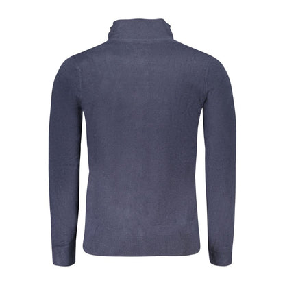 Blue Nylon Sweater
