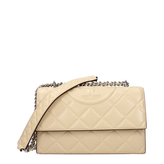 Beige Leather Crossbody Bags