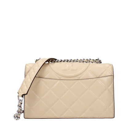 Beige Leather Crossbody Bags