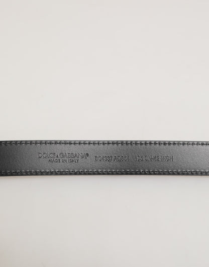 Red Black Pony Leather Metal Buckle Men Belt