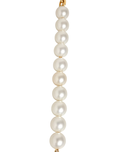 Black Leather Gold Chain Bag Accessory Shoulder Strap