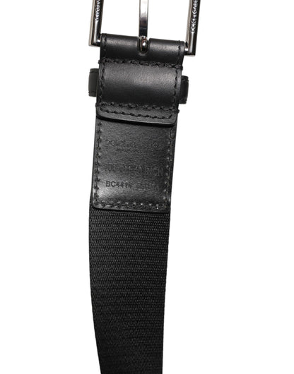 Green Black Classic Metal Logo Buckle Belt