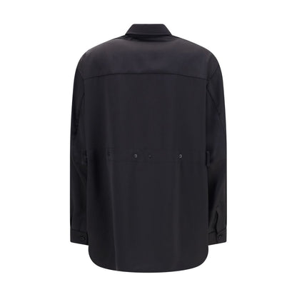 Shirt in Technical Polyester Satin Moncler x EE72 collection by Edward Enninful