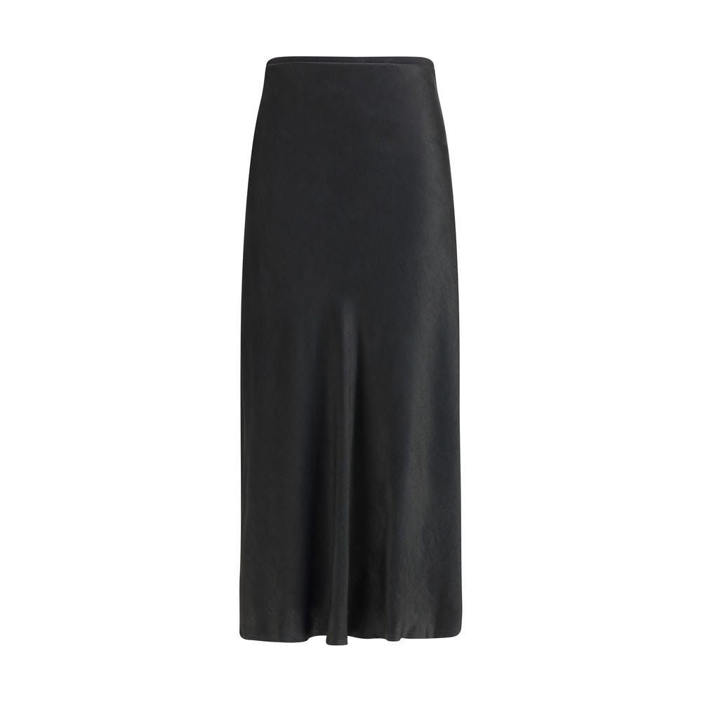 Satin Midi Skirt