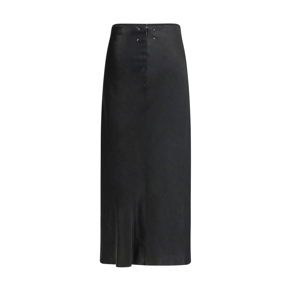 Satin Midi Skirt