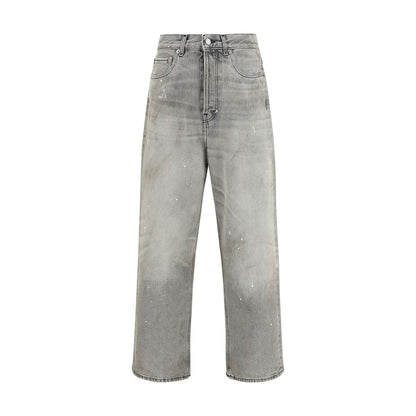 Grey straight-leg Jeans