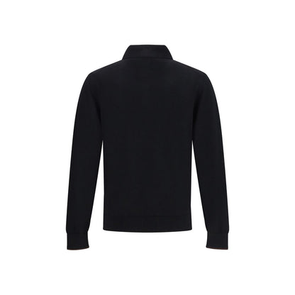 Knitted Long Sleeved Polo Shirt