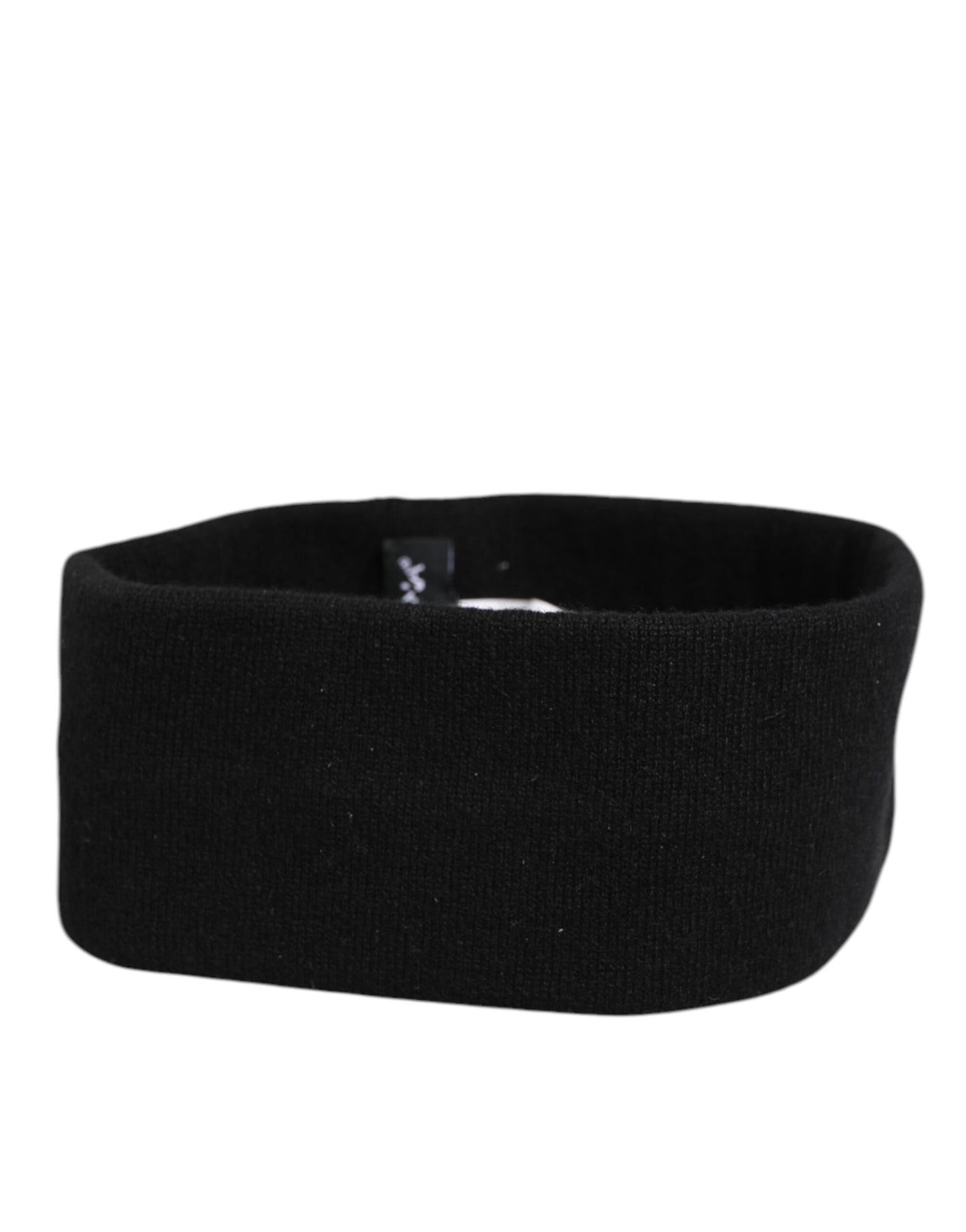 Black Cashmere Headband Knitted Cap One Size Men Hat