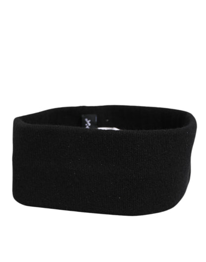Black Cashmere Headband Knitted Cap One Size Men Hat
