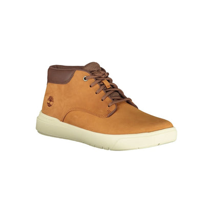 Brown Leather Men Sneaker