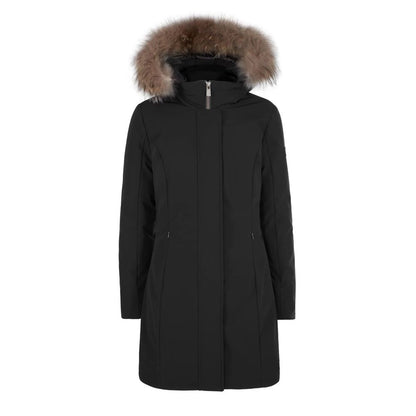 Black Nylon Jackets & Coat