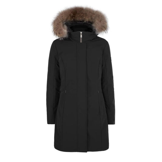 Black Nylon Jackets & Coat