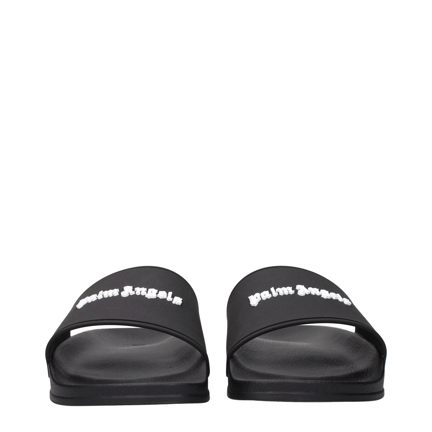 Black Cotton Slippers Sandals