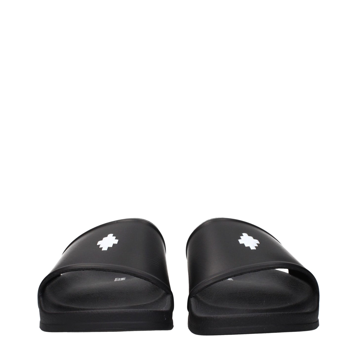 Black Cotton Slippers Sandals