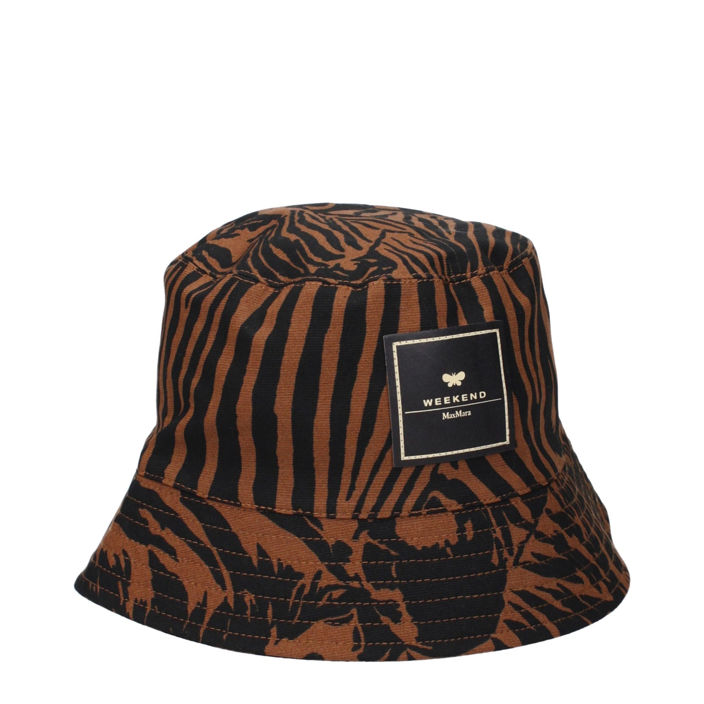 Brown Cotton Bucket Hats
