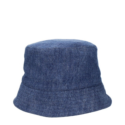 Blue Cotton Bucket Hats