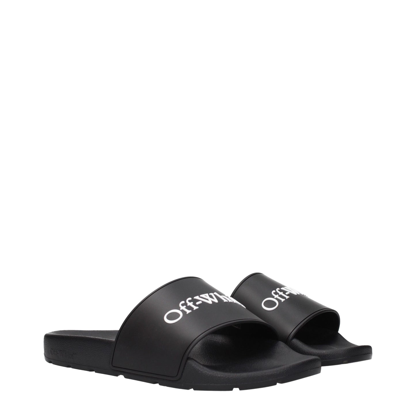 Black Cotton Slippers Sandals