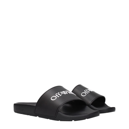 Black Cotton Slippers Sandals