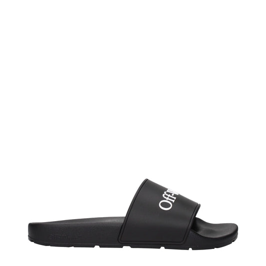 Black Cotton Slippers Sandals
