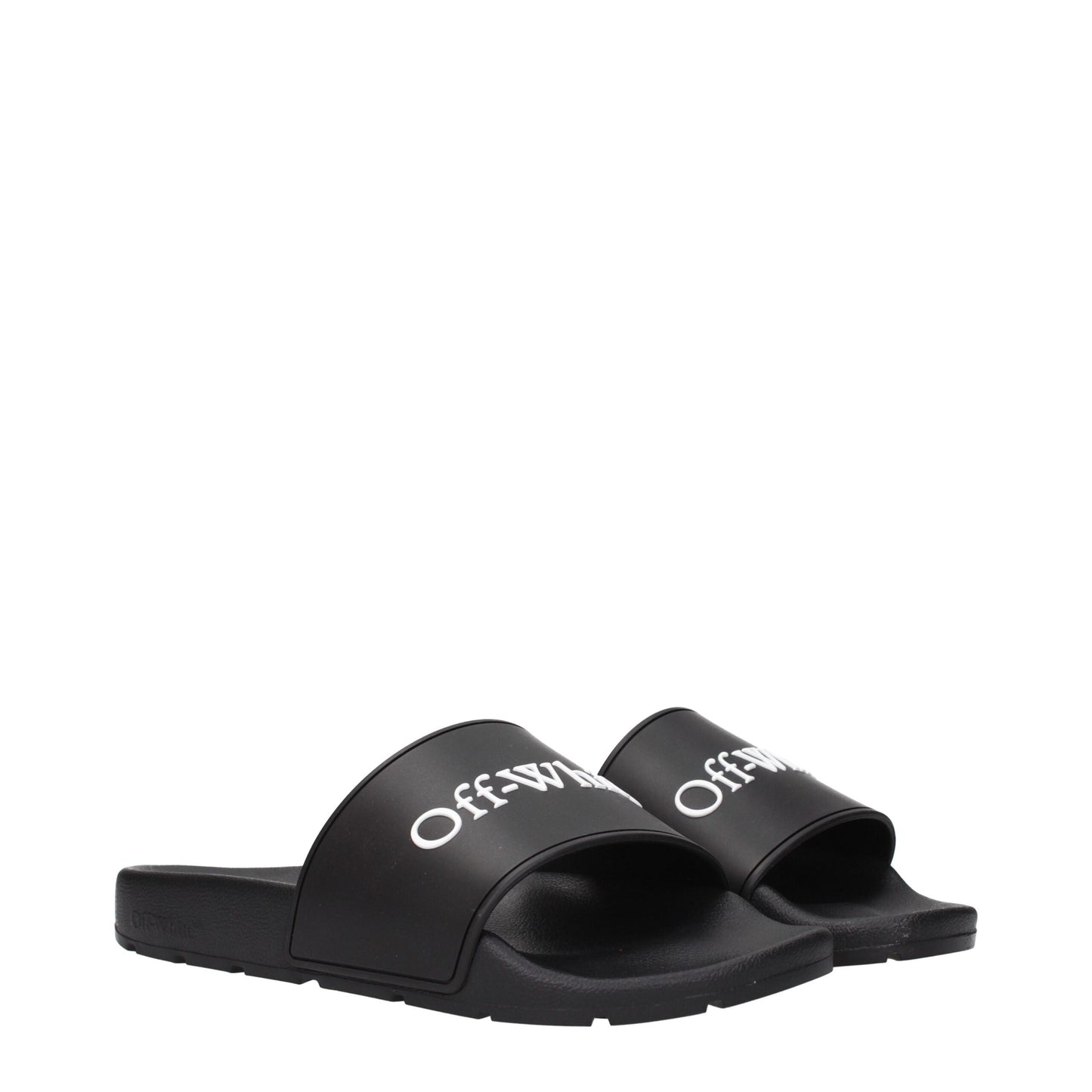 Black Cotton Slippers Sandals