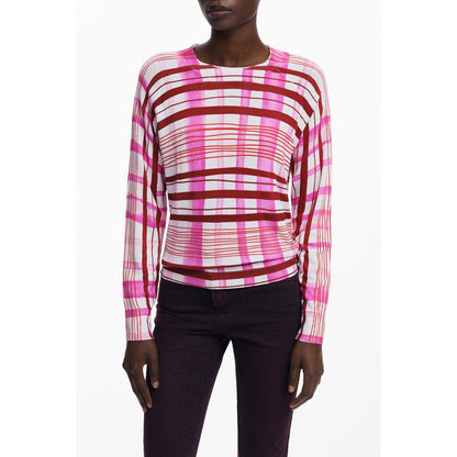 Pink Viscose Women Sweater