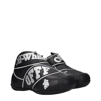 Black Leather High Tops