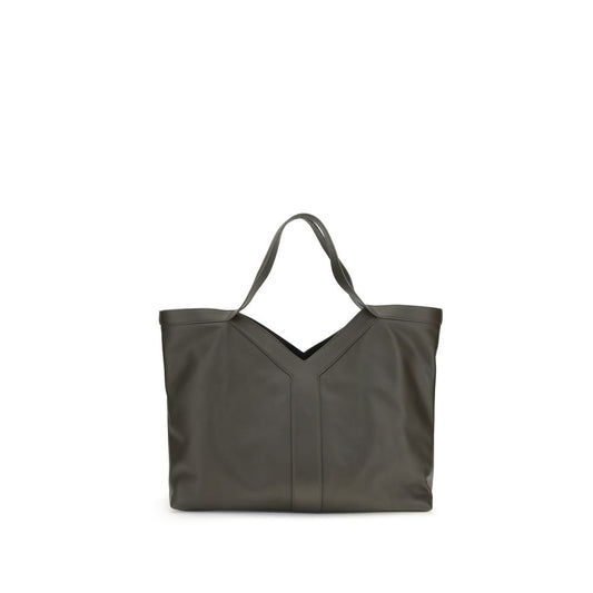 Oversized leather Y Tote Bag