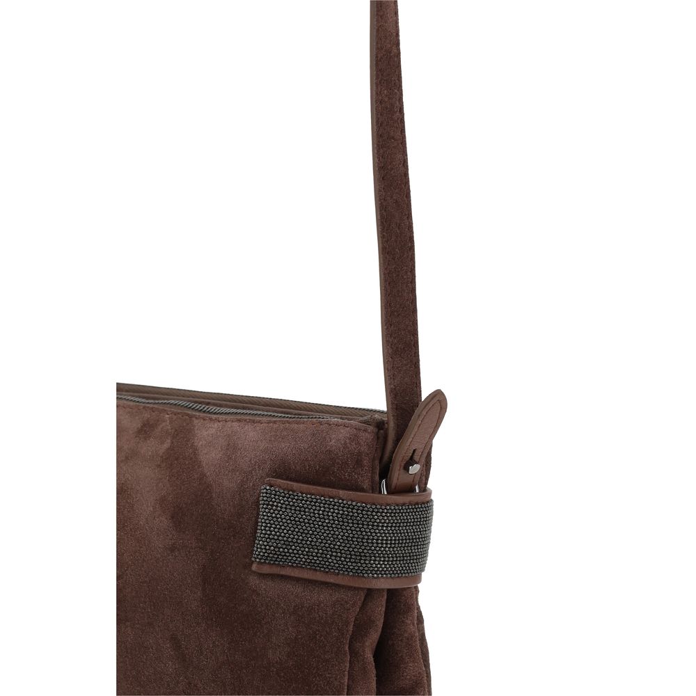 Suede leather Shoulder Bag