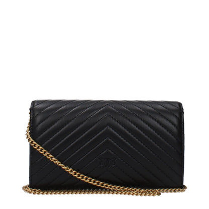 Black Leather Clutch Bags