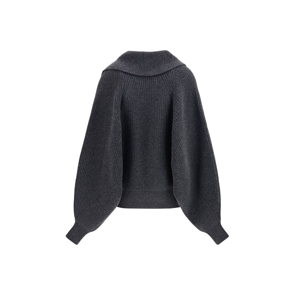 Oversized wrap-effect Sweater
