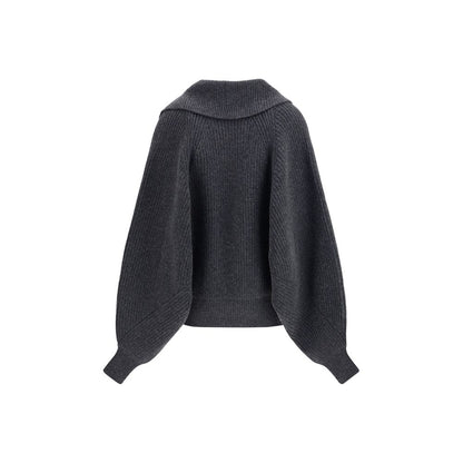 Oversized wrap-effect Sweater