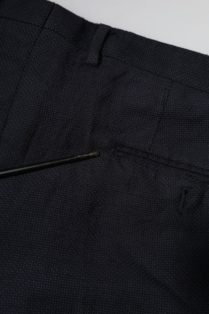 Gray Wool Formal Dress Men Trousers Pants