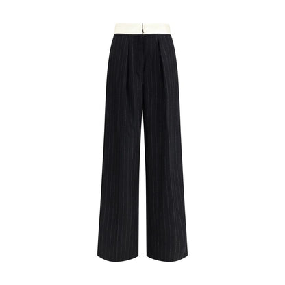 Sartorial high-waisted pinstripe wool-blend Trousers