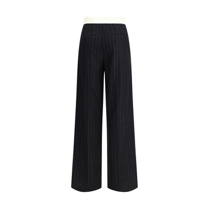Sartorial high-waisted pinstripe wool-blend Trousers