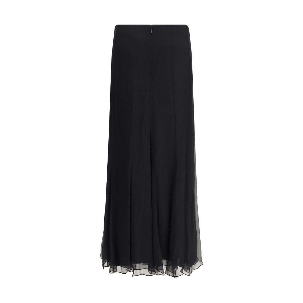 Silk Long Skirt